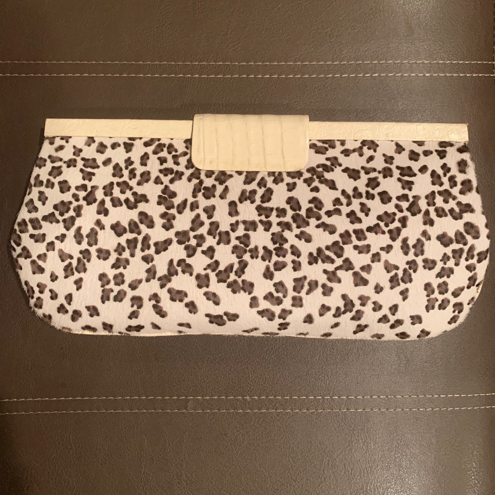 Nancy Gonzalez Leopard Calf Hair Collection-Clutch